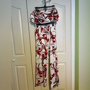 Floral Print Women's 2pc pants set